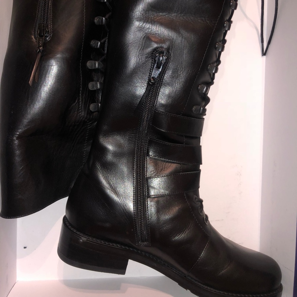 Stuart Weitzman high combat boots - Picture 3 of 4